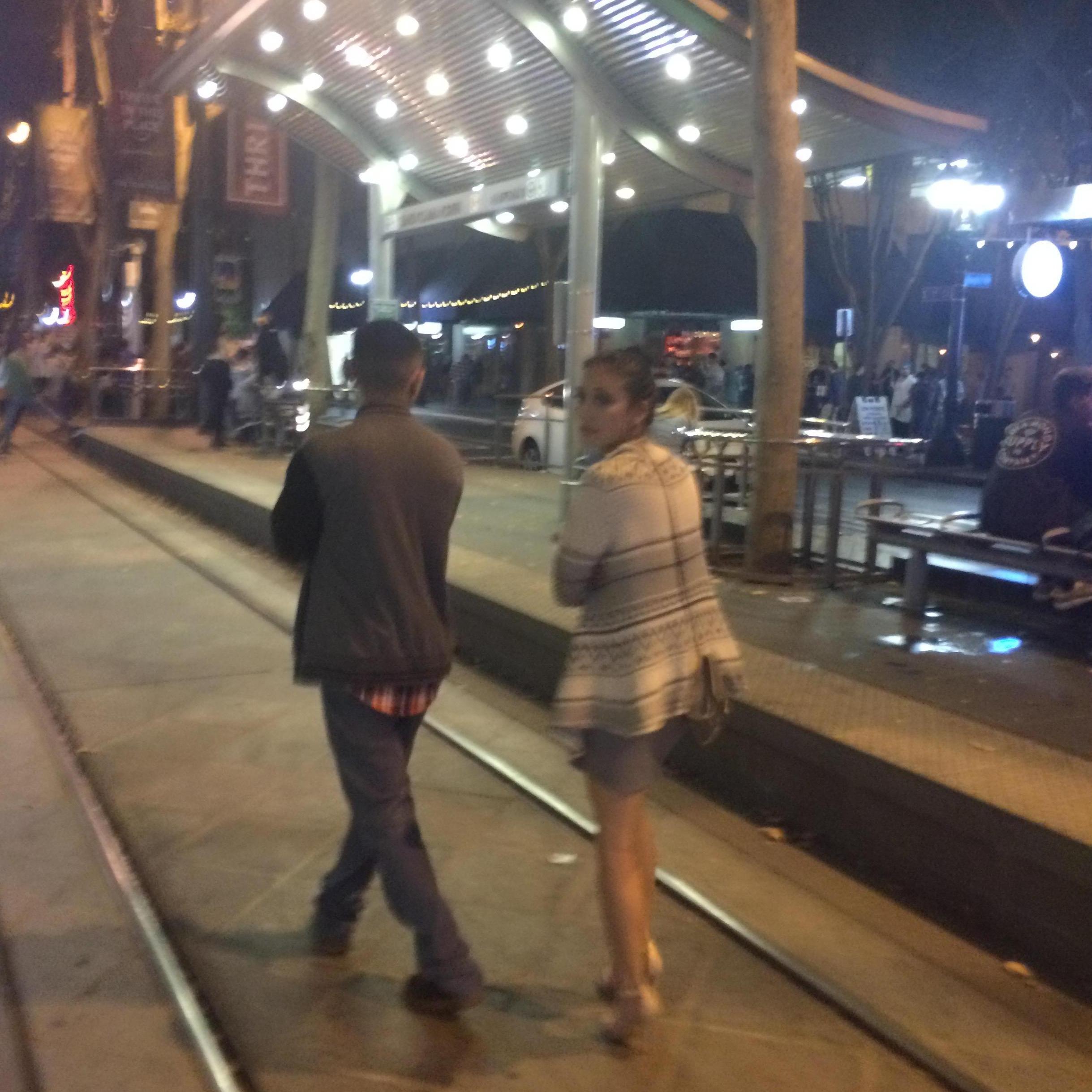 Our first night out. Not official yet!