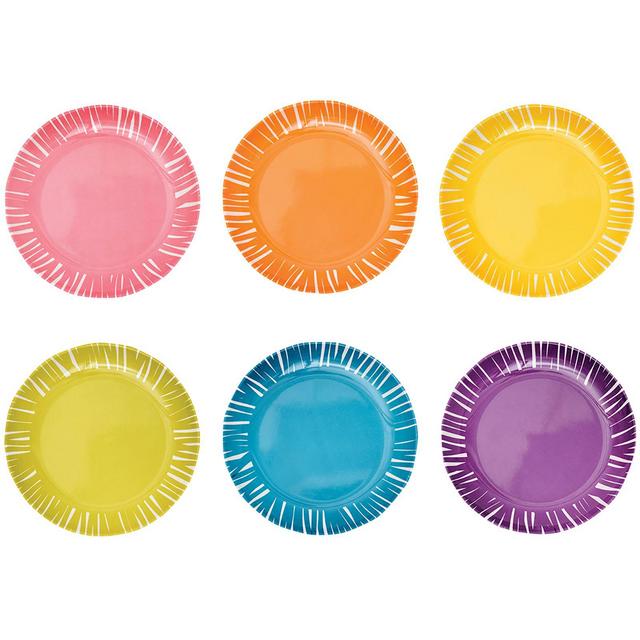 French Bull® Fringe Assorted Appetizer Plates (Set of 6)