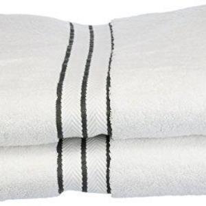 Superior Hotel Collection, 2 Piece Bath Towel - Charcoal