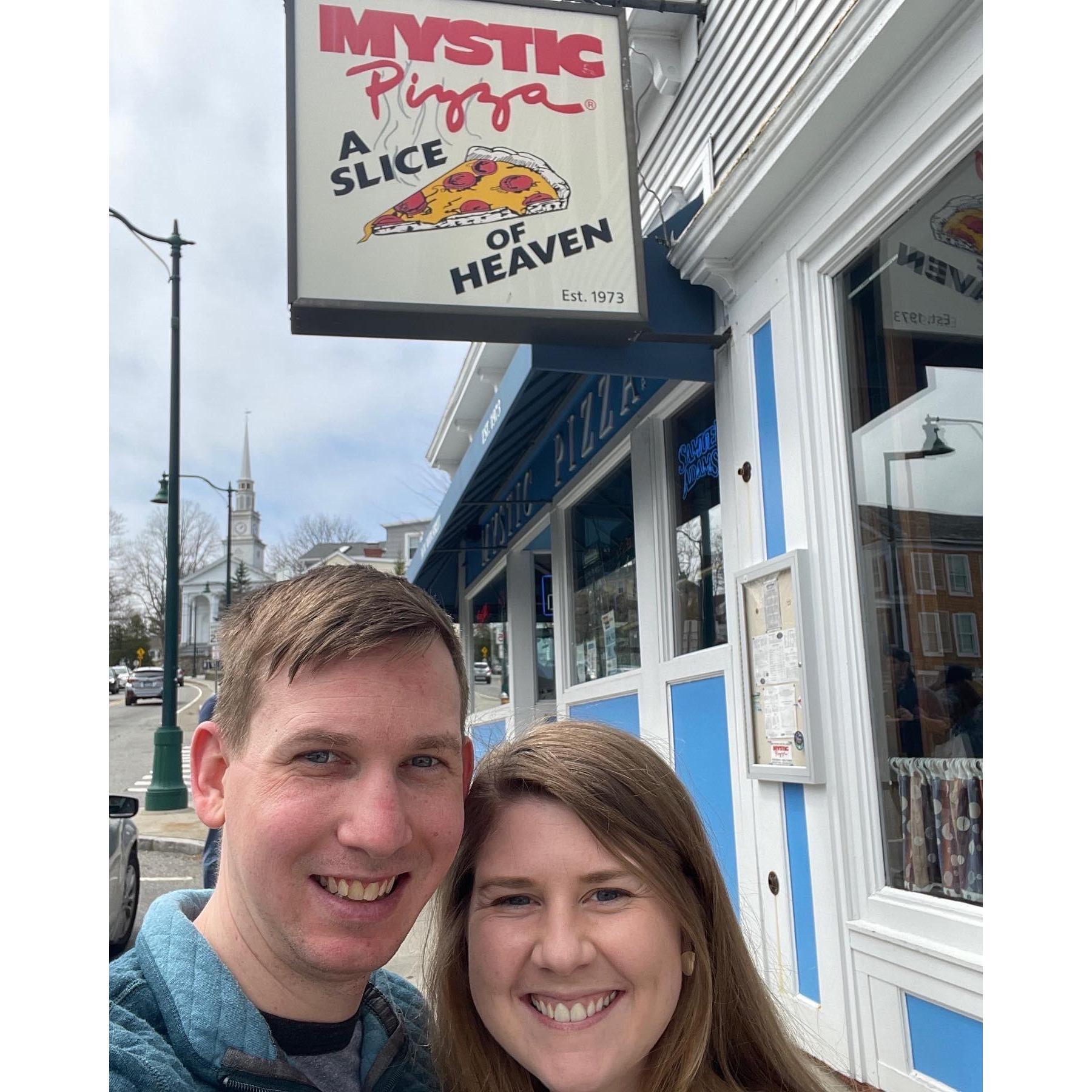On our first journey to Mystic together!