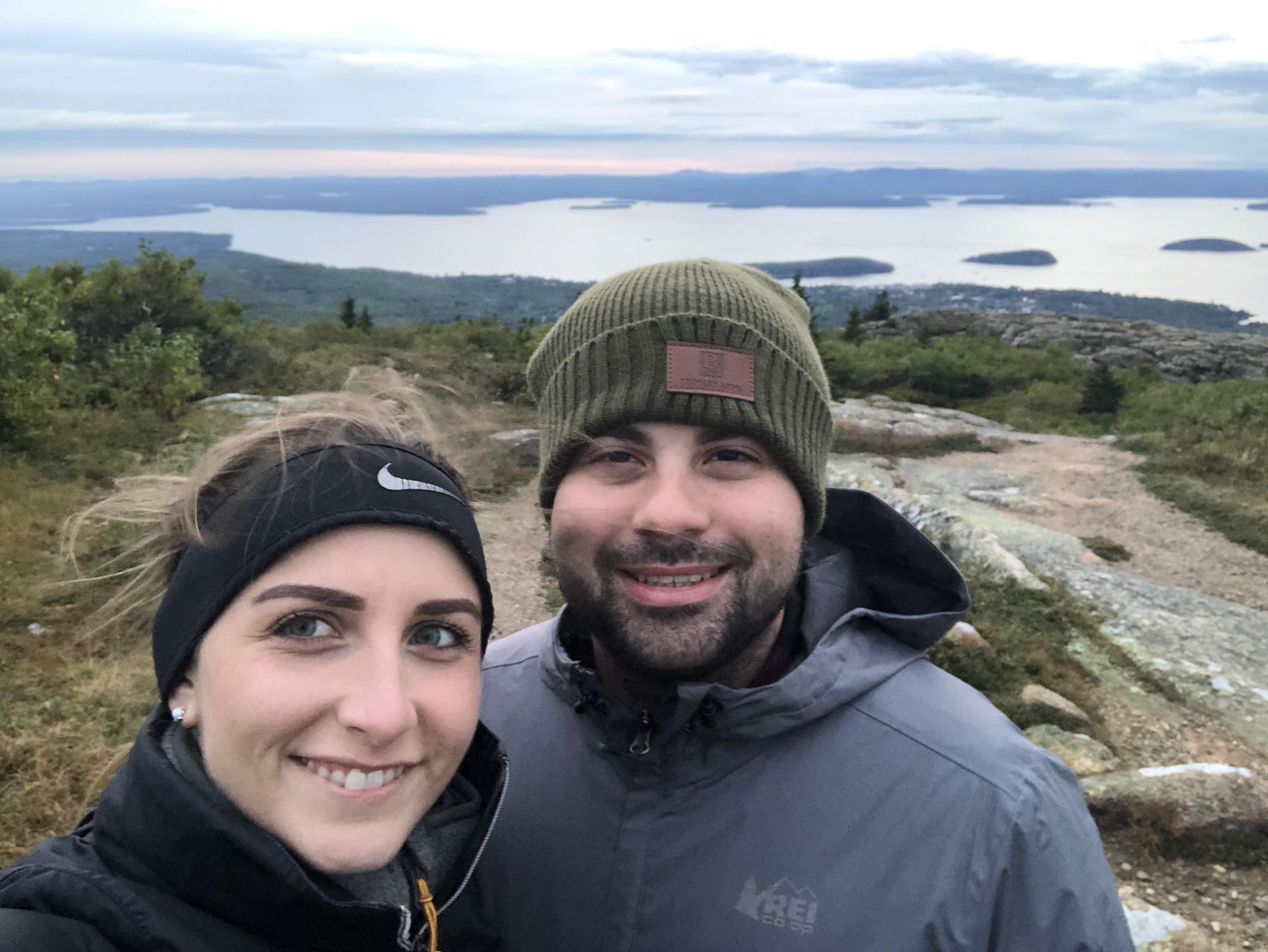 Cadillac Mountain, Acadia National Park. At Sunrise! It was a cold morning but so worth it.