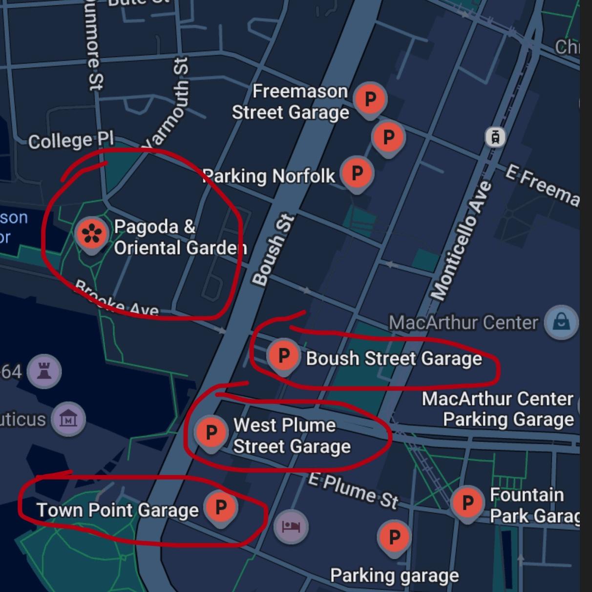 Ceremony parking