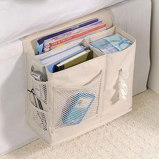 5 Pocket Bedside Caddy Organizer Multi Pocket