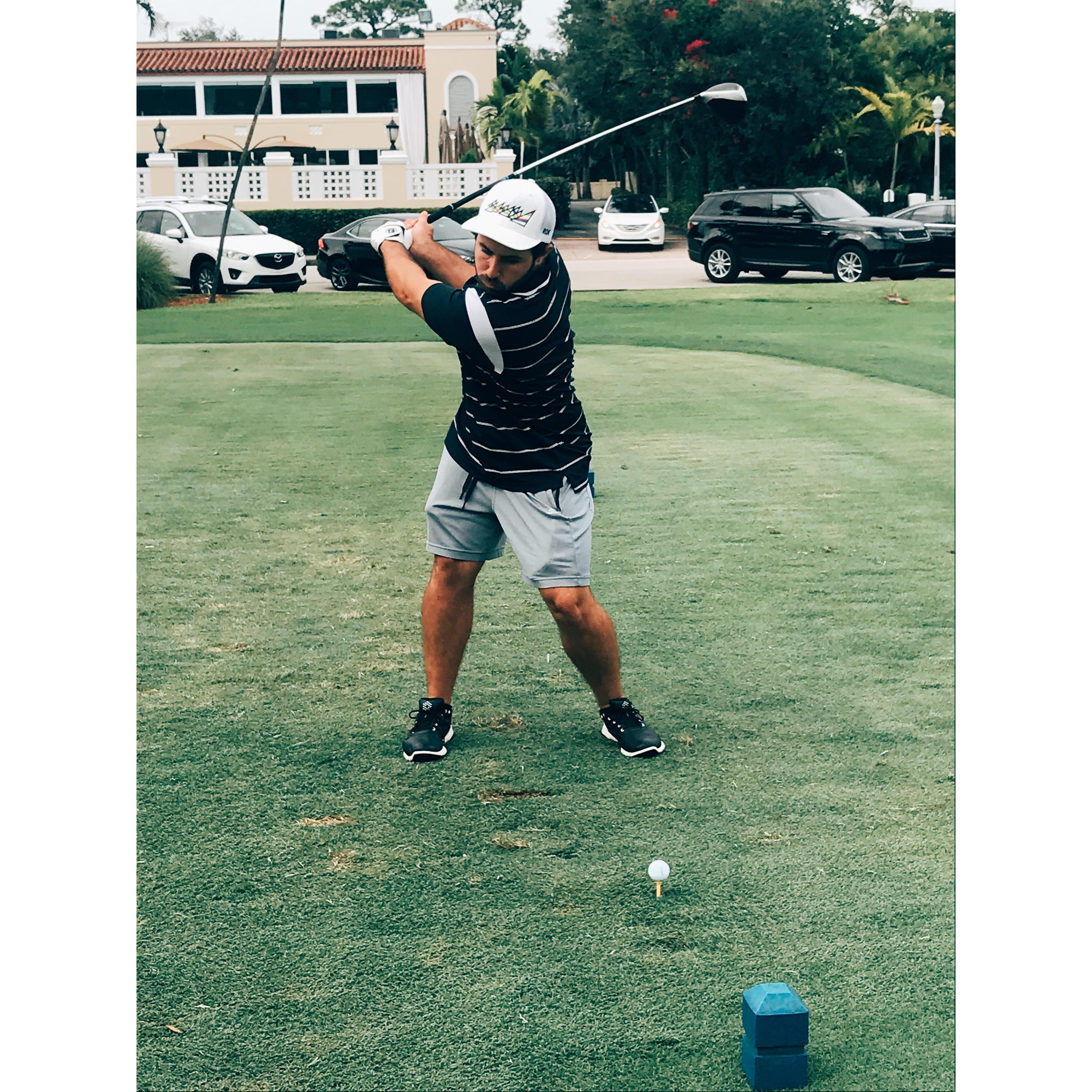 And so golf widow season begins!