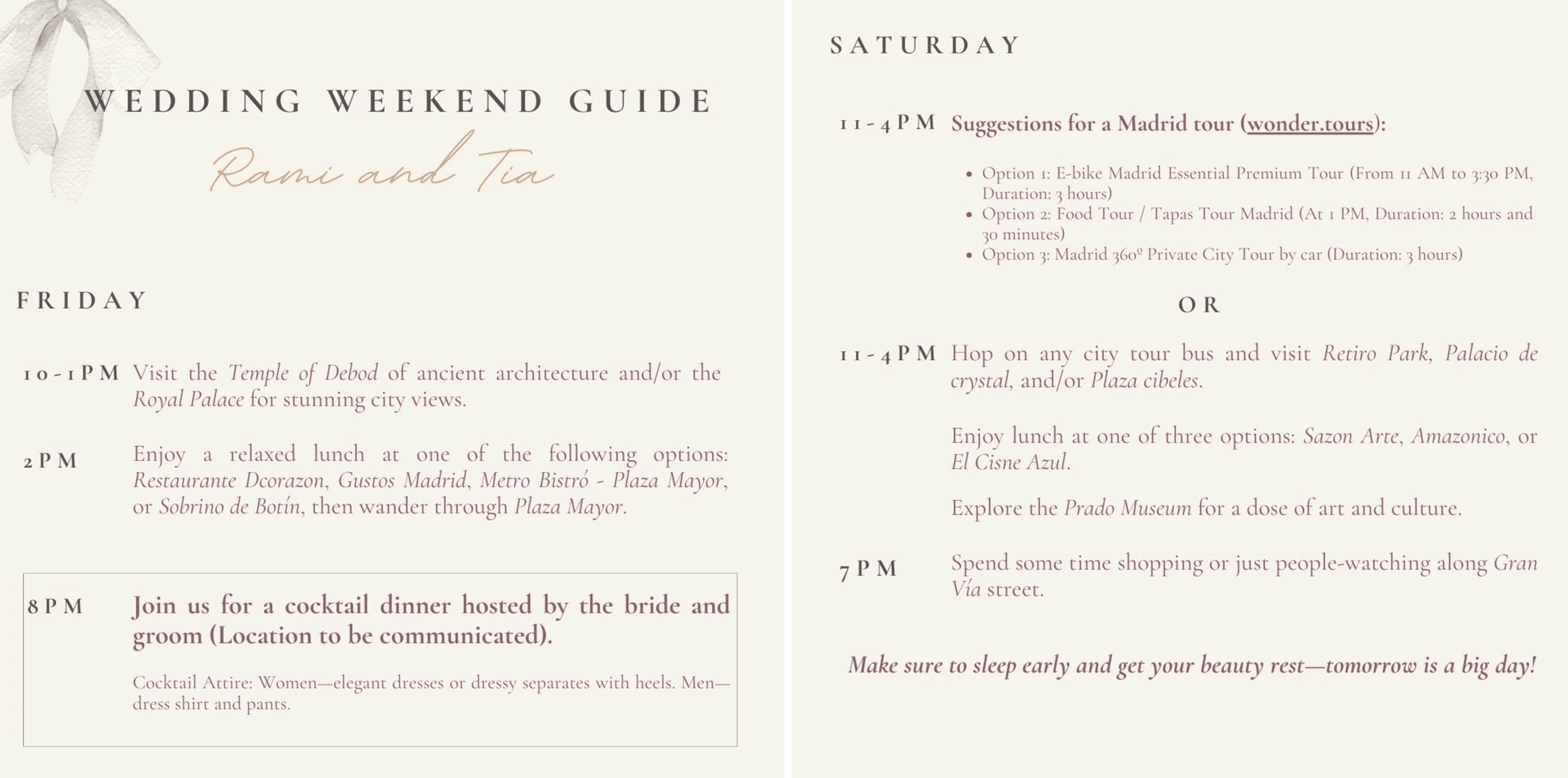 The Wedding Website of Theresa Farhat and Rami Mir