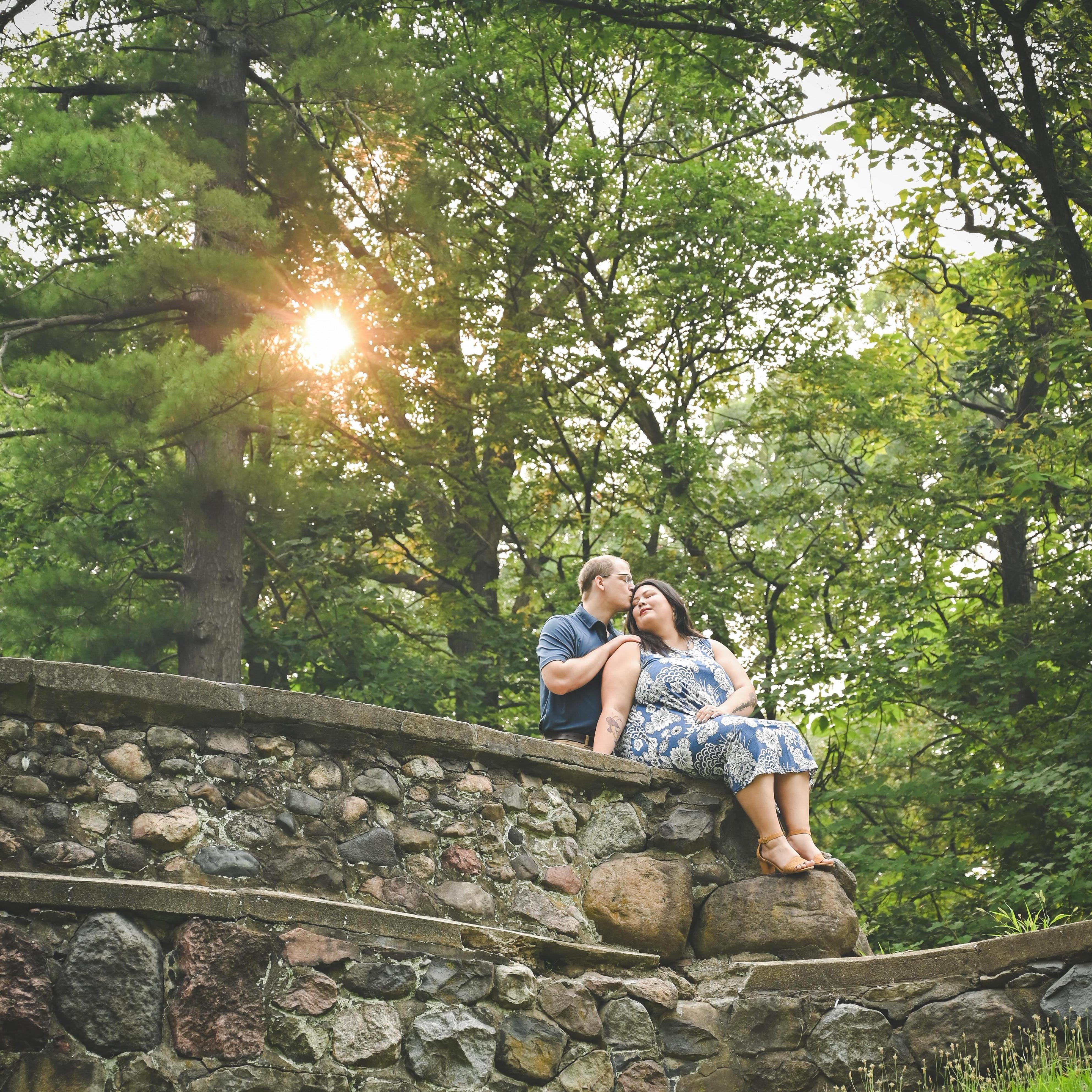 Engagement shoot at Bradley park.