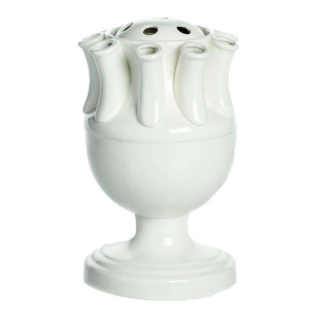 Tulipiere, White Ceramic