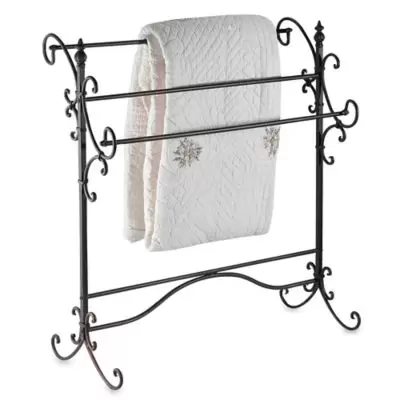 Southern Enterprises Metal Scroll Blanket Rack
