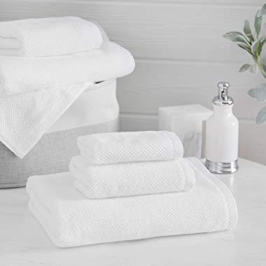 DecorRack 10 Pack 100% Cotton Wash Cloth, Luxurious Soft, 12 x 12 inch  Ultra Absorbent, Machine Washable Washcloths, White (10 Pack)