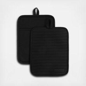 KitchenAid Ribbed Soft Silicone Pot Holder, Set of 2
