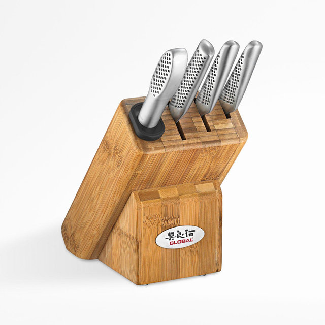 Global ® 5-Piece Masuta Knife Block Set