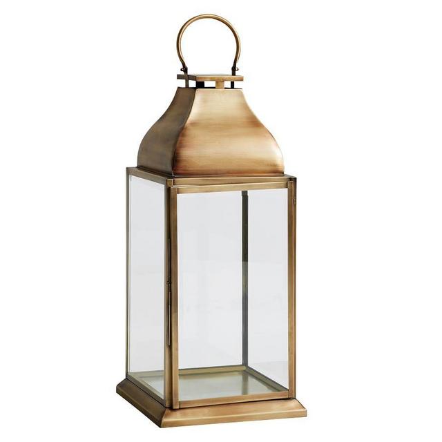 Chester Brushed Lantern, Brass - Large