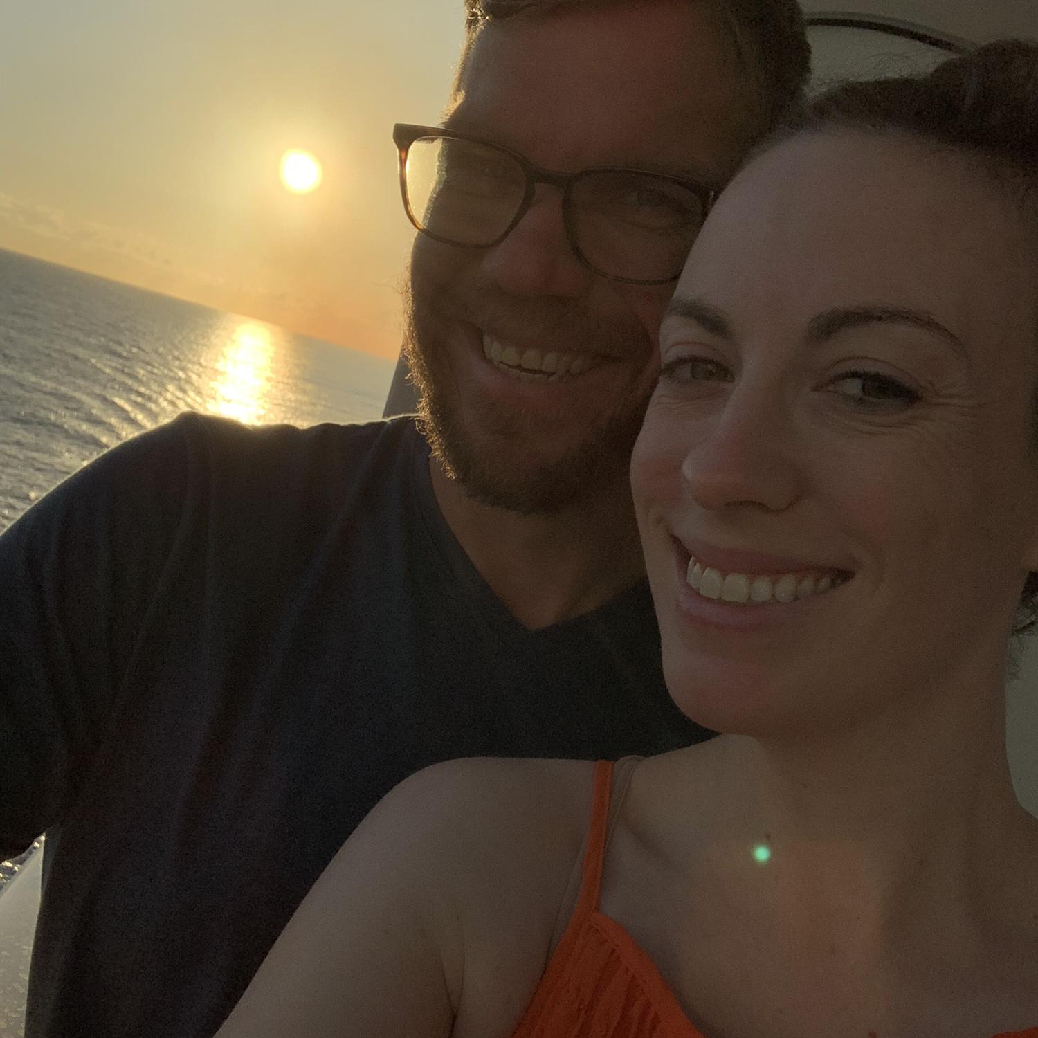 Sunrise on our balcony