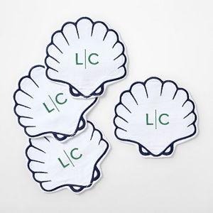 Sea Shell Coasters, Set of 4