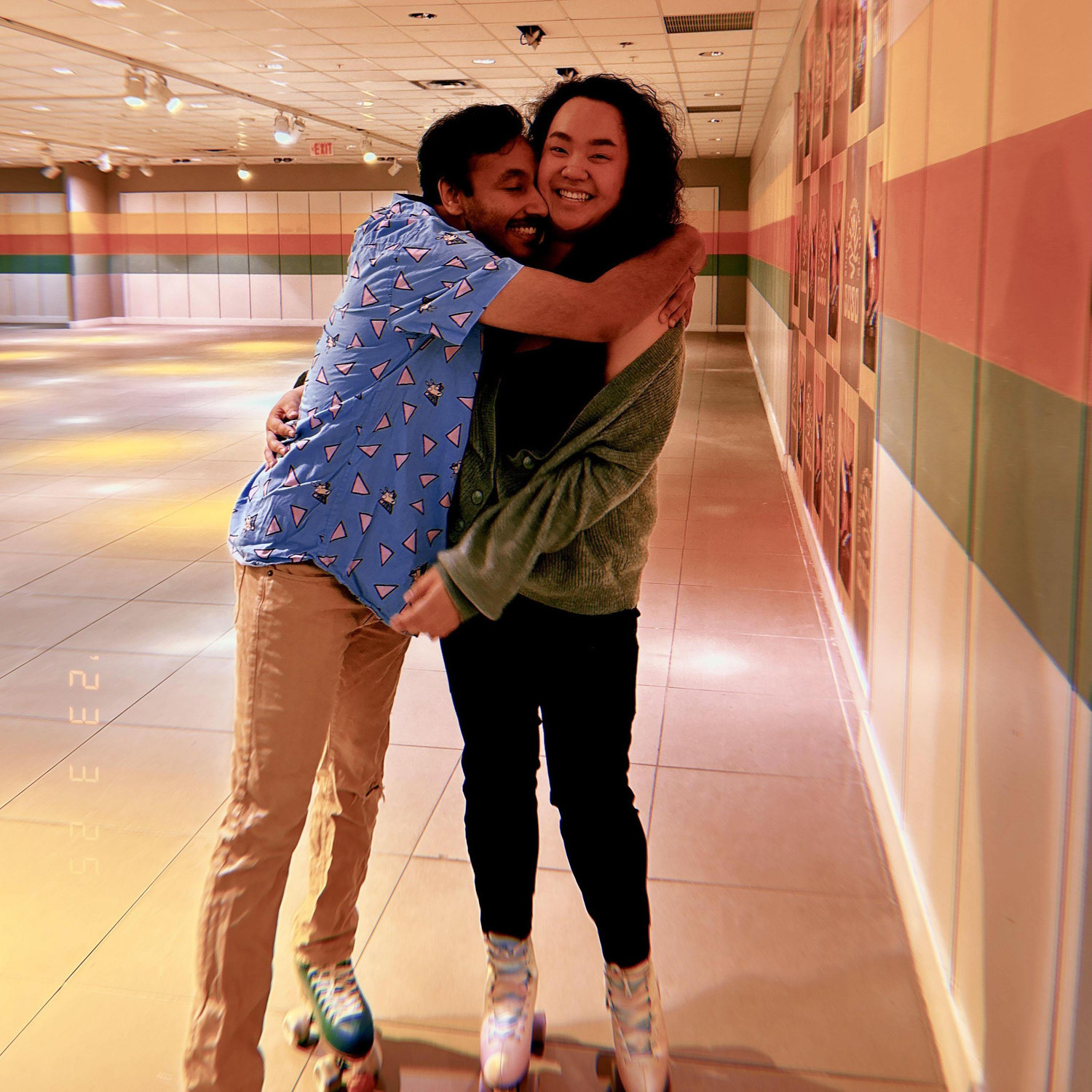 Our first time roller skating!