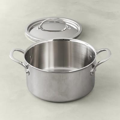 Williams Sonoma Signature Thermo-Clad™ 8 Qt Stainless-Steel Stock Pot
