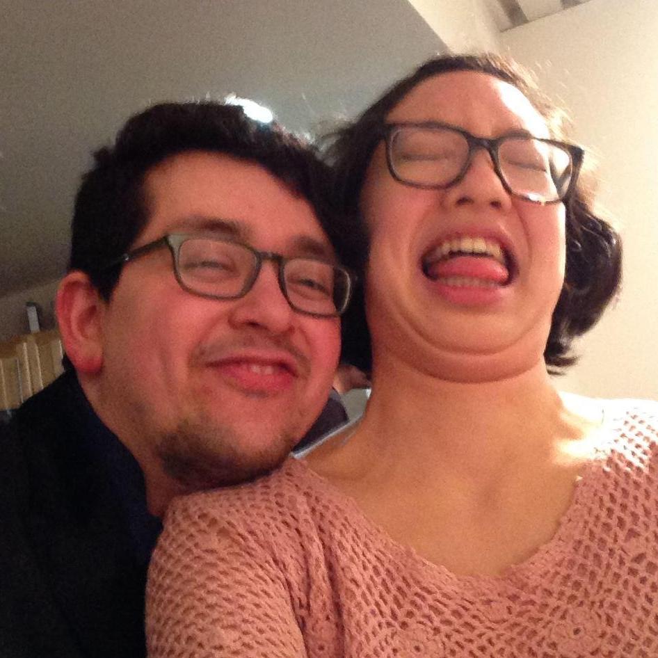our first picture together. not much has changed :')