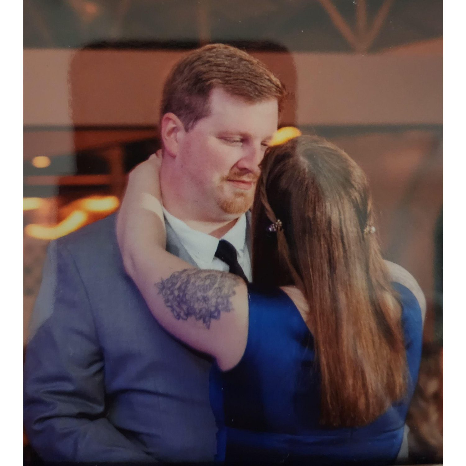 Slow dancing at Josh and Leanne's Wedding