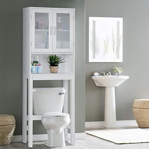 Wooden Over The Toilet Cabinet Storage,BestComfort Bathroom Organizer Over Toilet Storage, Above The Toilet Space Saver Cabinet