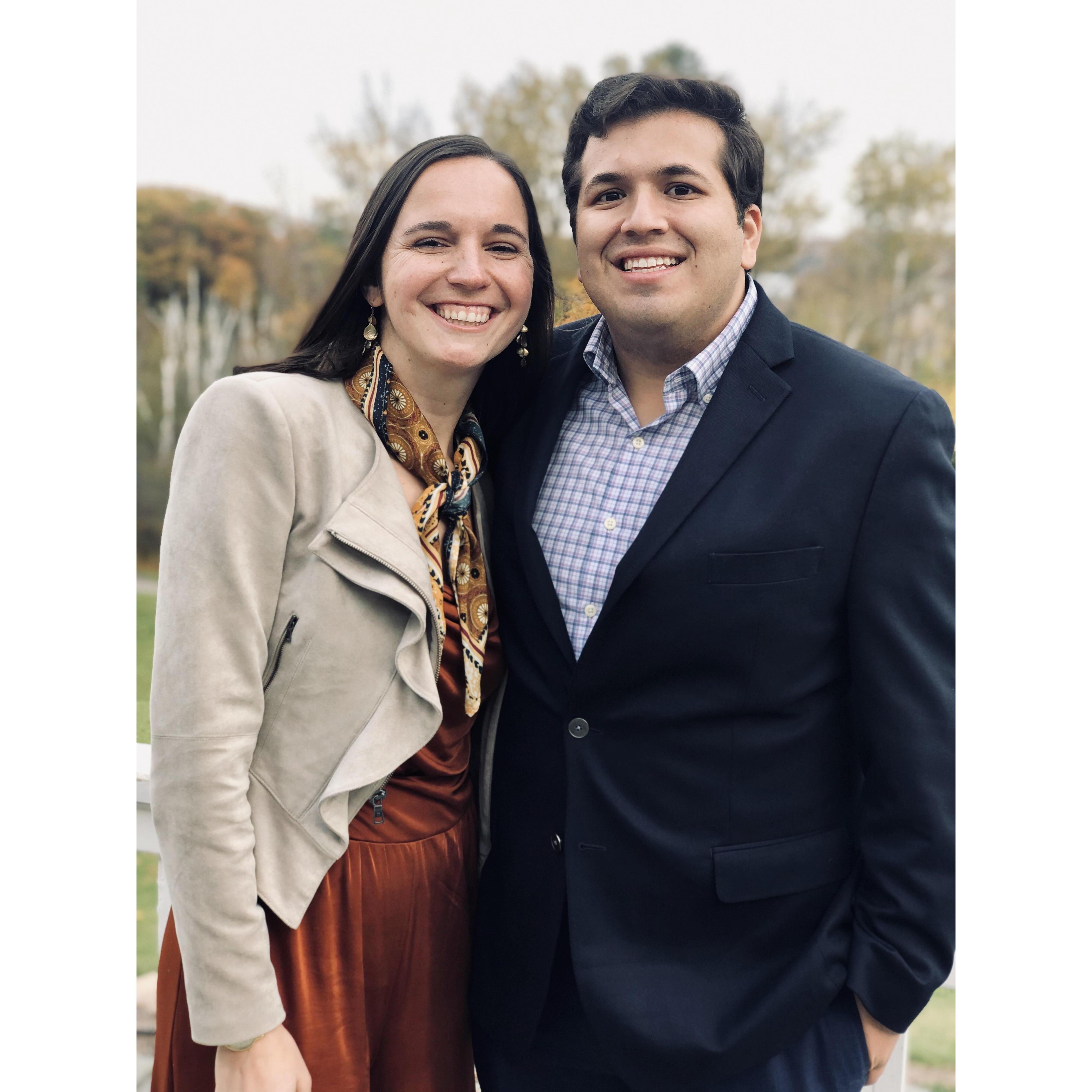 Celebrating at weddings together.