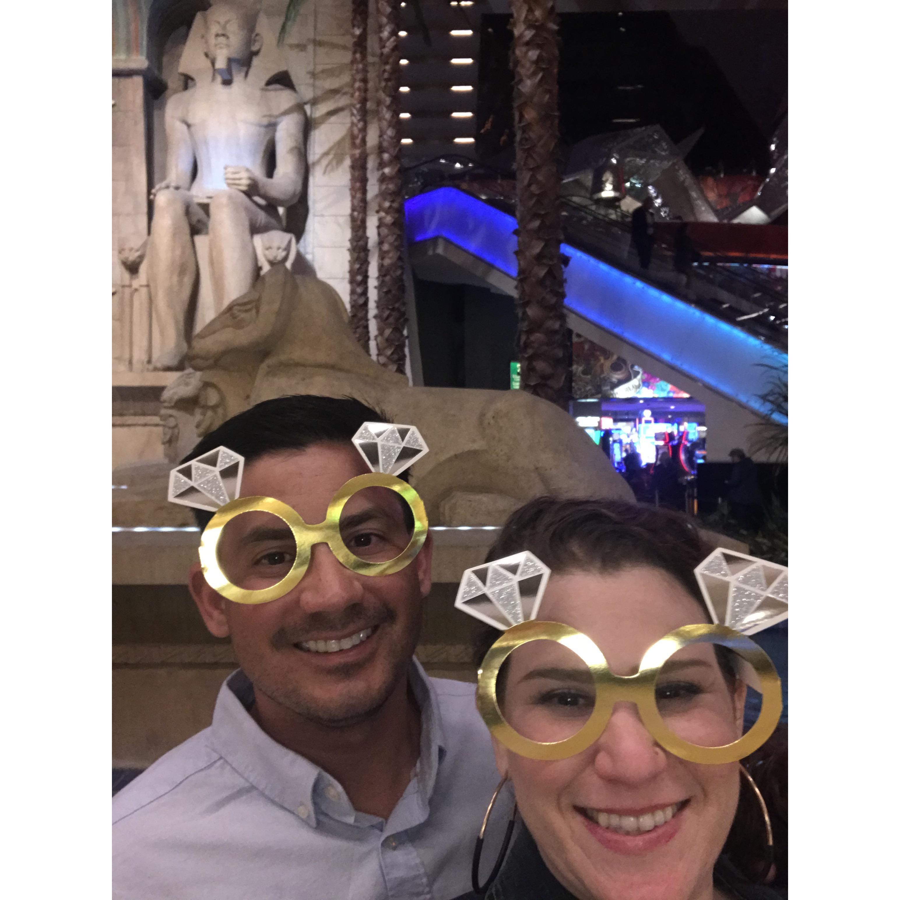 At a friend's wedding in Las Vegas.
