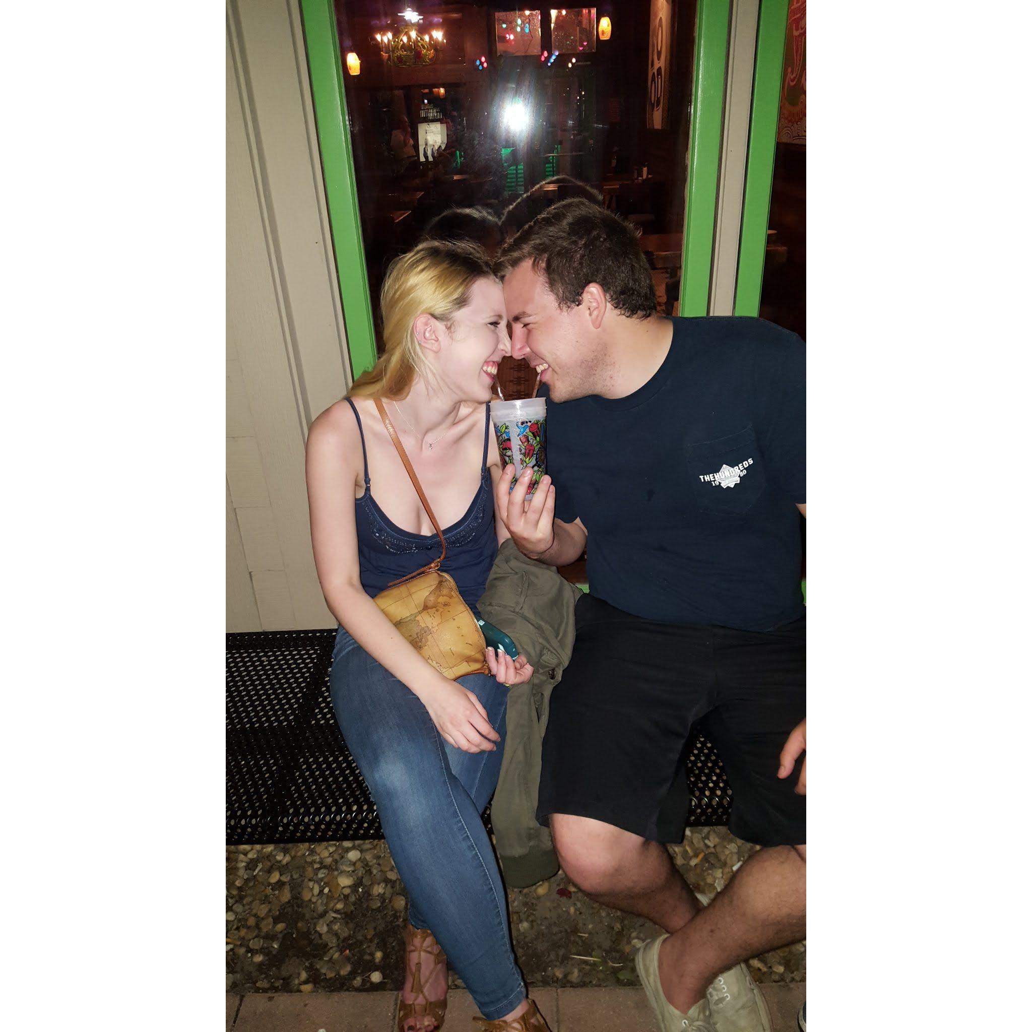 2017 - Cody took this photo of us when we were at school at USF