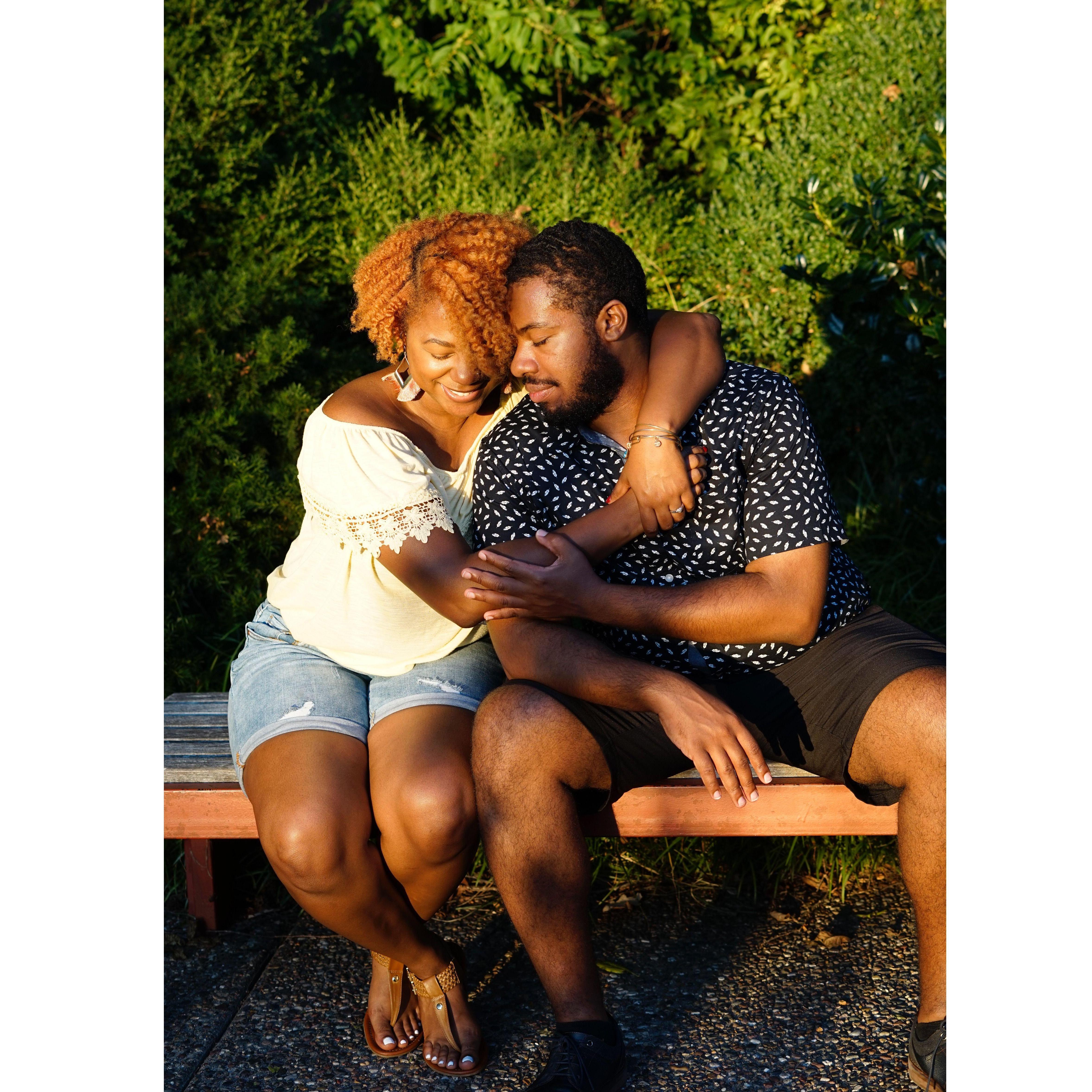 Our very 1st photoshoot that David surprised Trisha with. Shoutout to Simon our amazing photographer.