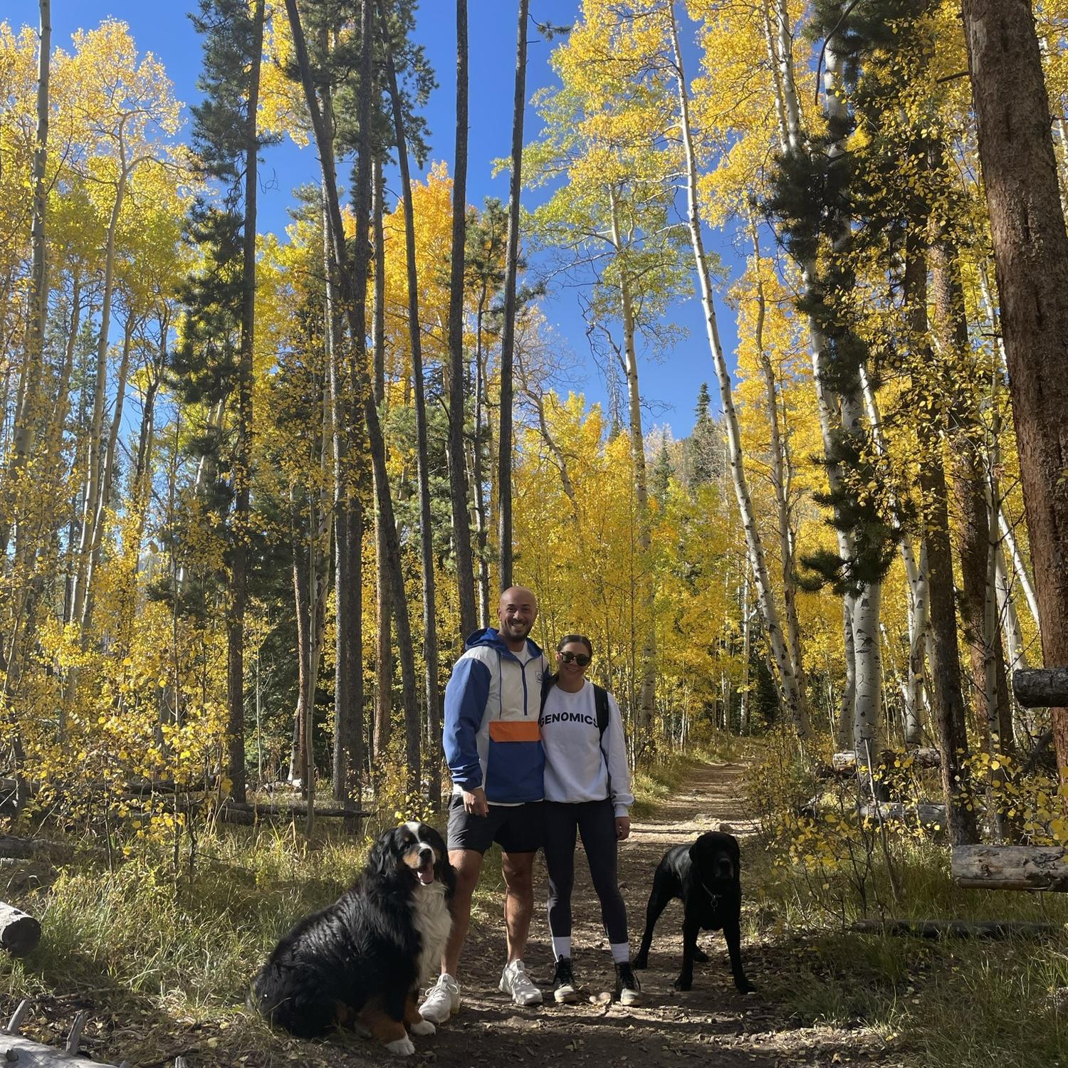 A fall hike with our mountain men