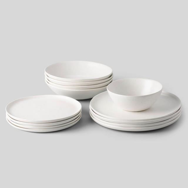 Fable Base Dinnerware Set- Speckled White