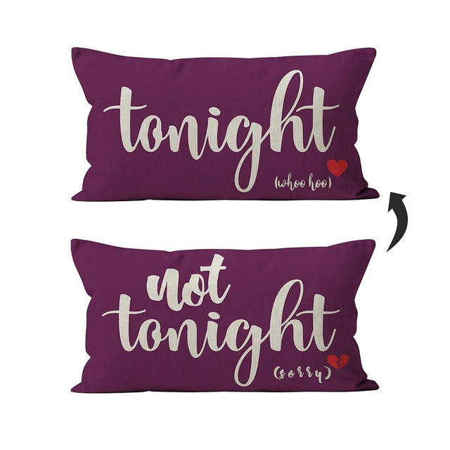 Mancheng-zi Bridal Gift,12x20 Pillow Cover,Bridal Shower Gifts,Funny Couples Reversible Linen Pillow Cover, Bachelorette Party Gifts,Bridal Gifts for Bride,Wedding Gifts for Bride(Purple)