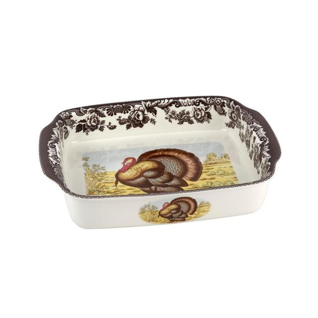 Spode Woodland Turkey Handled Lasagne