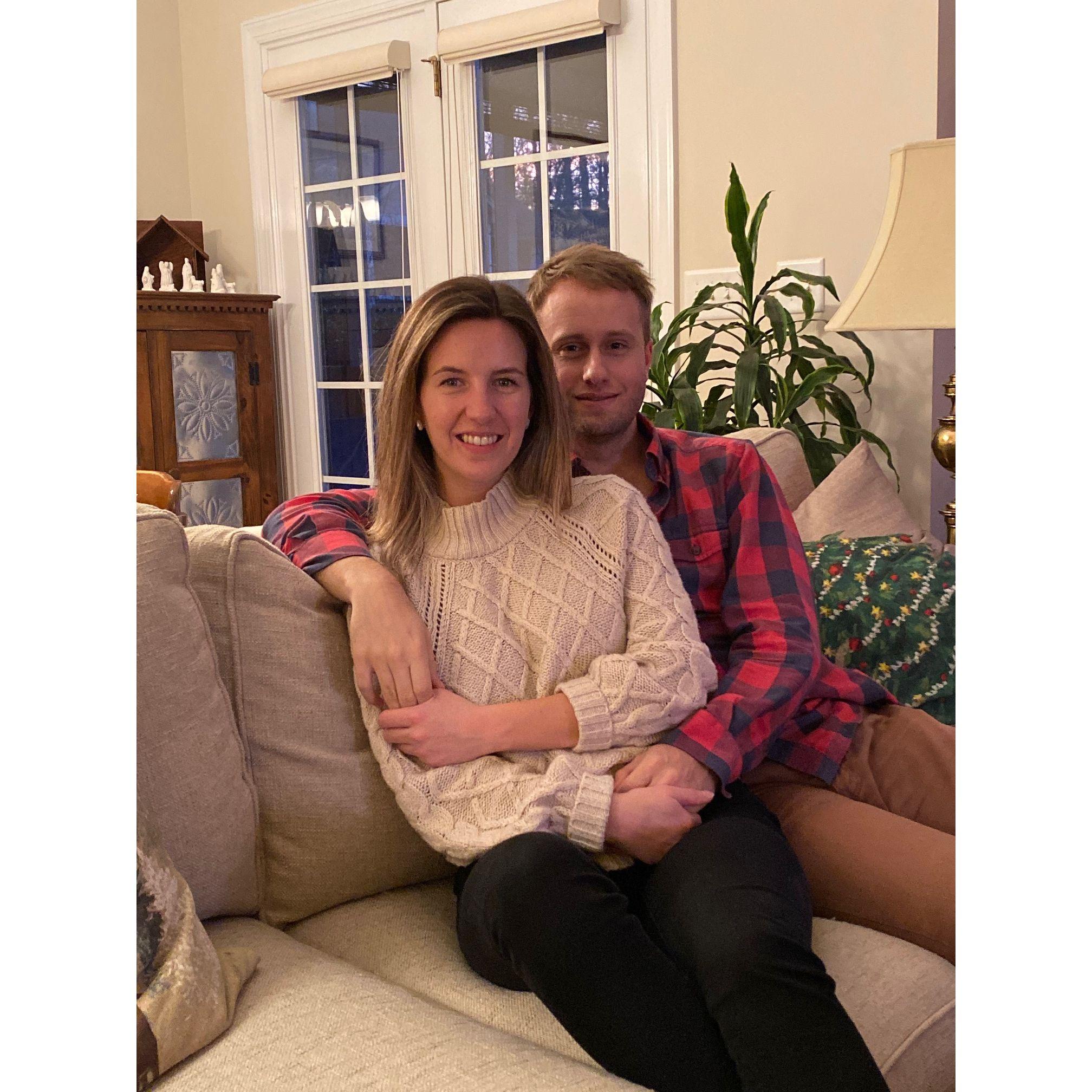 First Christmas Eve together at Kristen's grandparents house