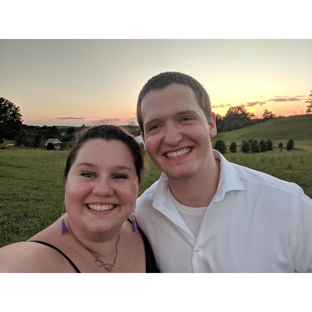 At our friends' (Kaliah and Jake) wedding, September 2018.