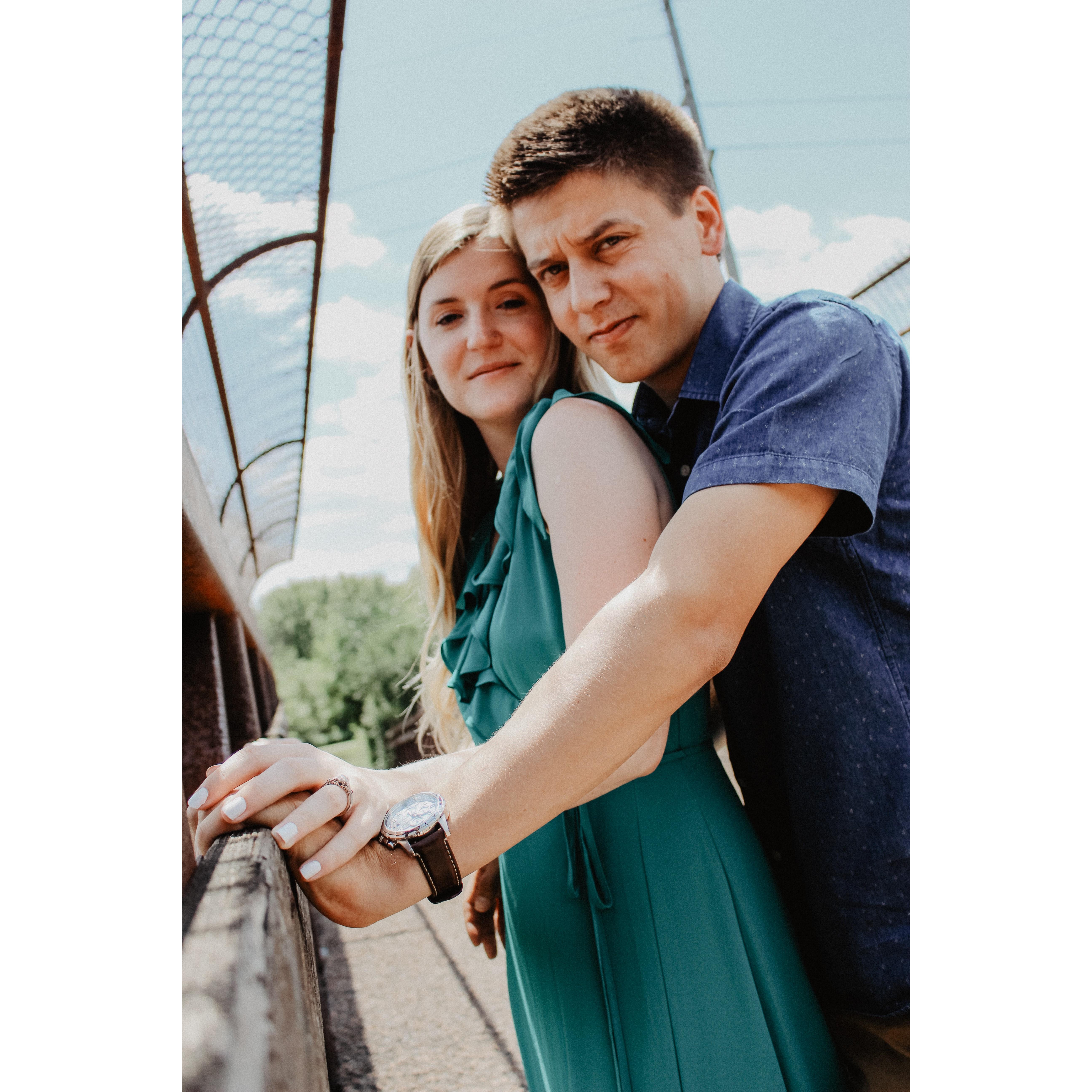 Getting serious with our first round of engagement pictures.