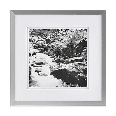 Real Simple® Silver Finish Wall Frame with White Double Mat for 8-Inch x 8-Inch Photo