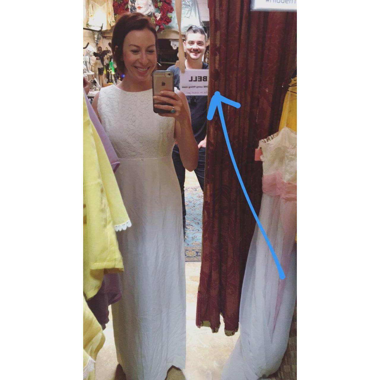 At a vintage shop post proposal