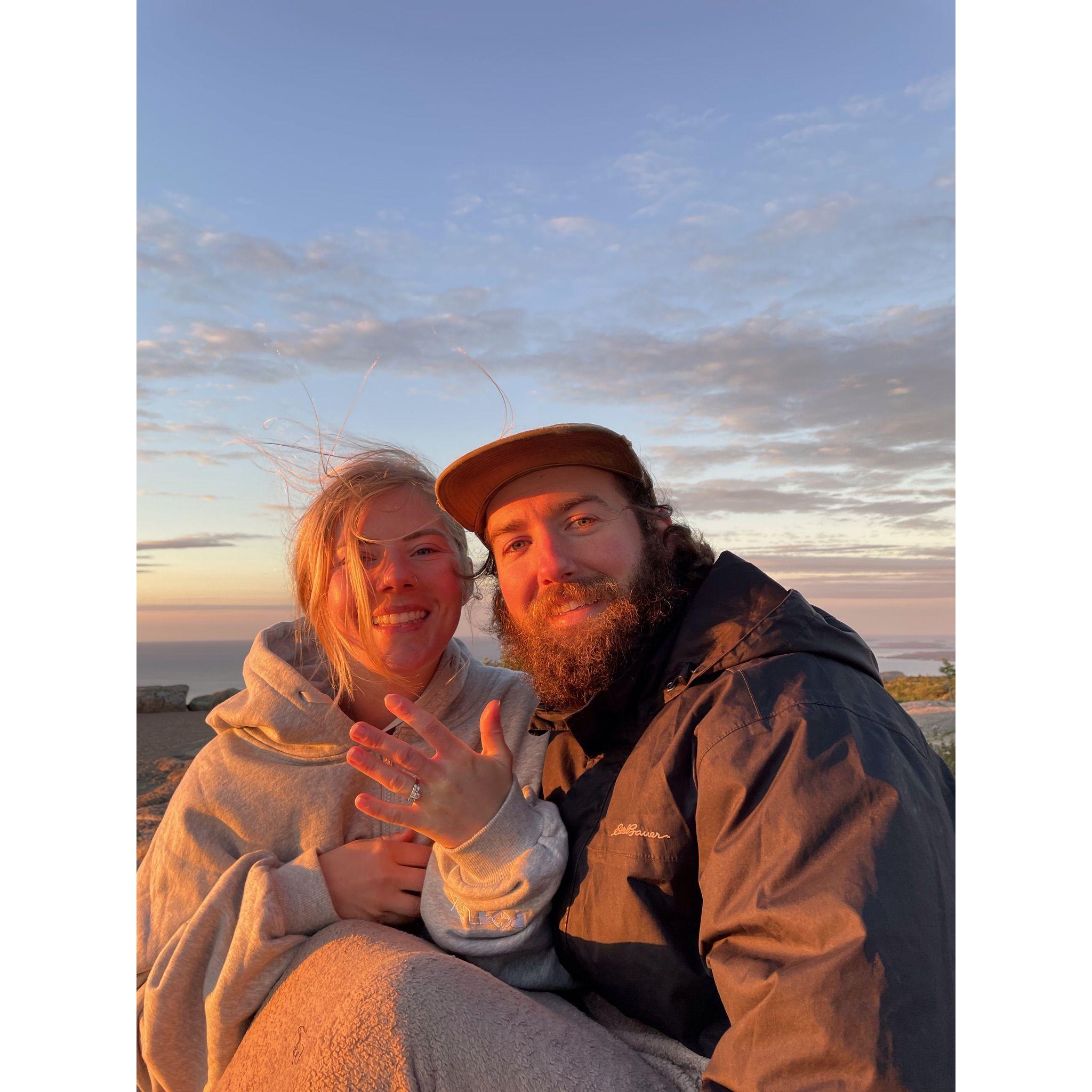 The Proposal - Sunrise Hike up Mt Cadillac, Acadia, Maine - 9.16.22