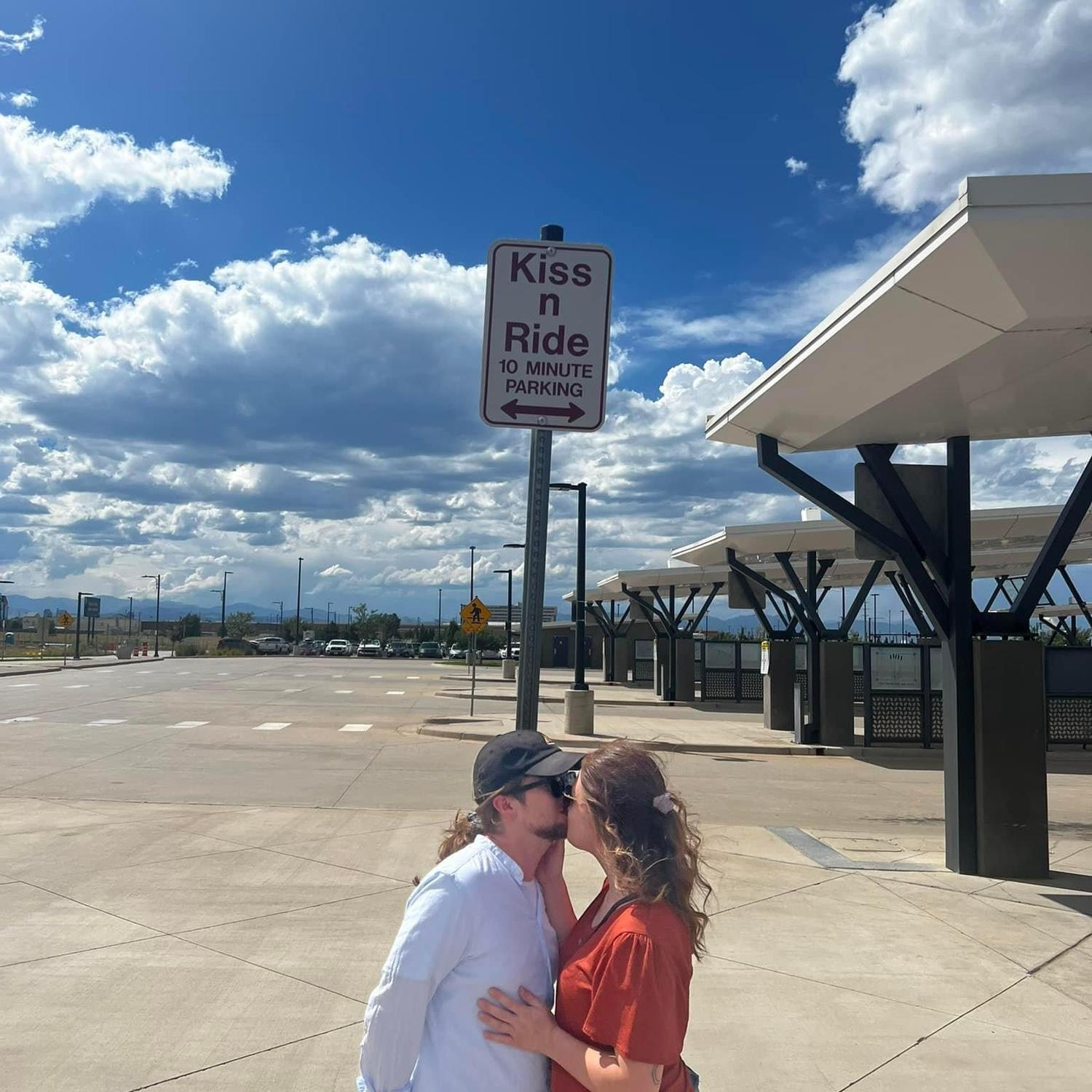 Kiss n Ride in Denver with photo credits to Alexis.