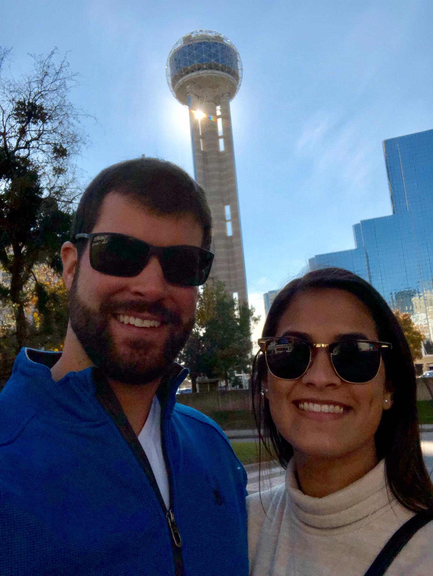 Reunion Tower, downtown Dallas.