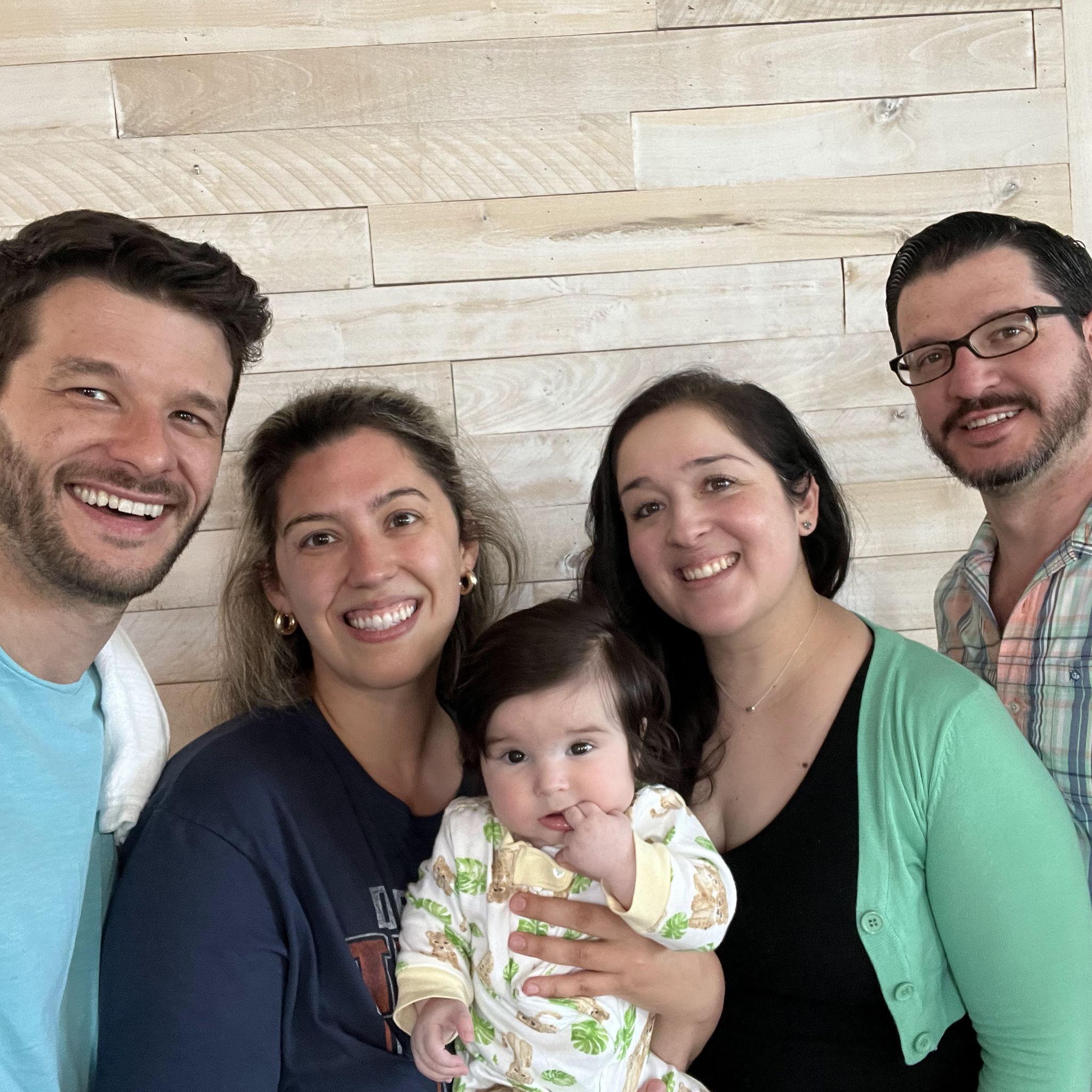 Visiting John's brother Alex, sis-in-law Emily, and our sweet niece, Maria!