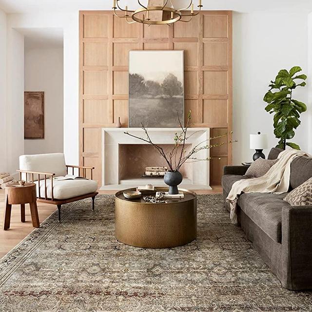 Loloi II Layla Collection LAY-03 Olive / Charcoal, Traditional 9'-6" x 14' Area Rug