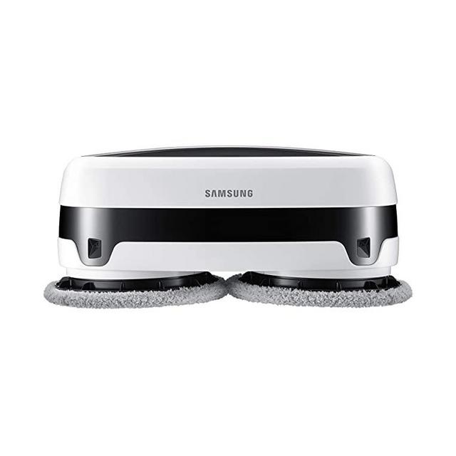 Samsung Electronics VR20T6001MW/AA Samsung Jetbot Robotic Cleans with Dual Spinning Microfiber Pads | Smart Sensor Wet Mopping Perfect for Tile, Vinyl, Laminate, and Hardwood, White