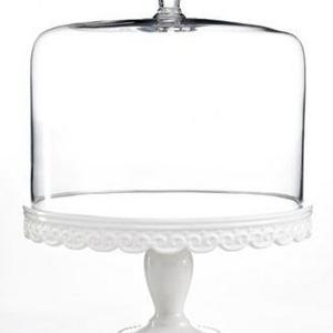 Martha Stewart Collection - Serveware, Embossed Cake Stand with Dome