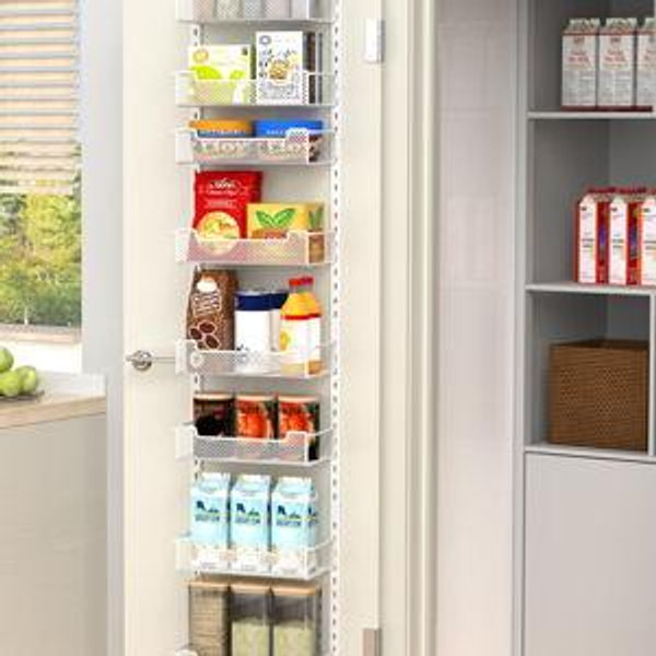 Narrow Over the Door Pantry Organizer