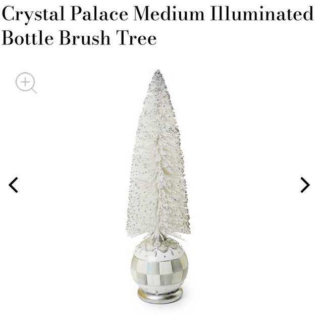 Mackenzie Childs Crystal Palace Medium Illuminated Bottle Brush Tree