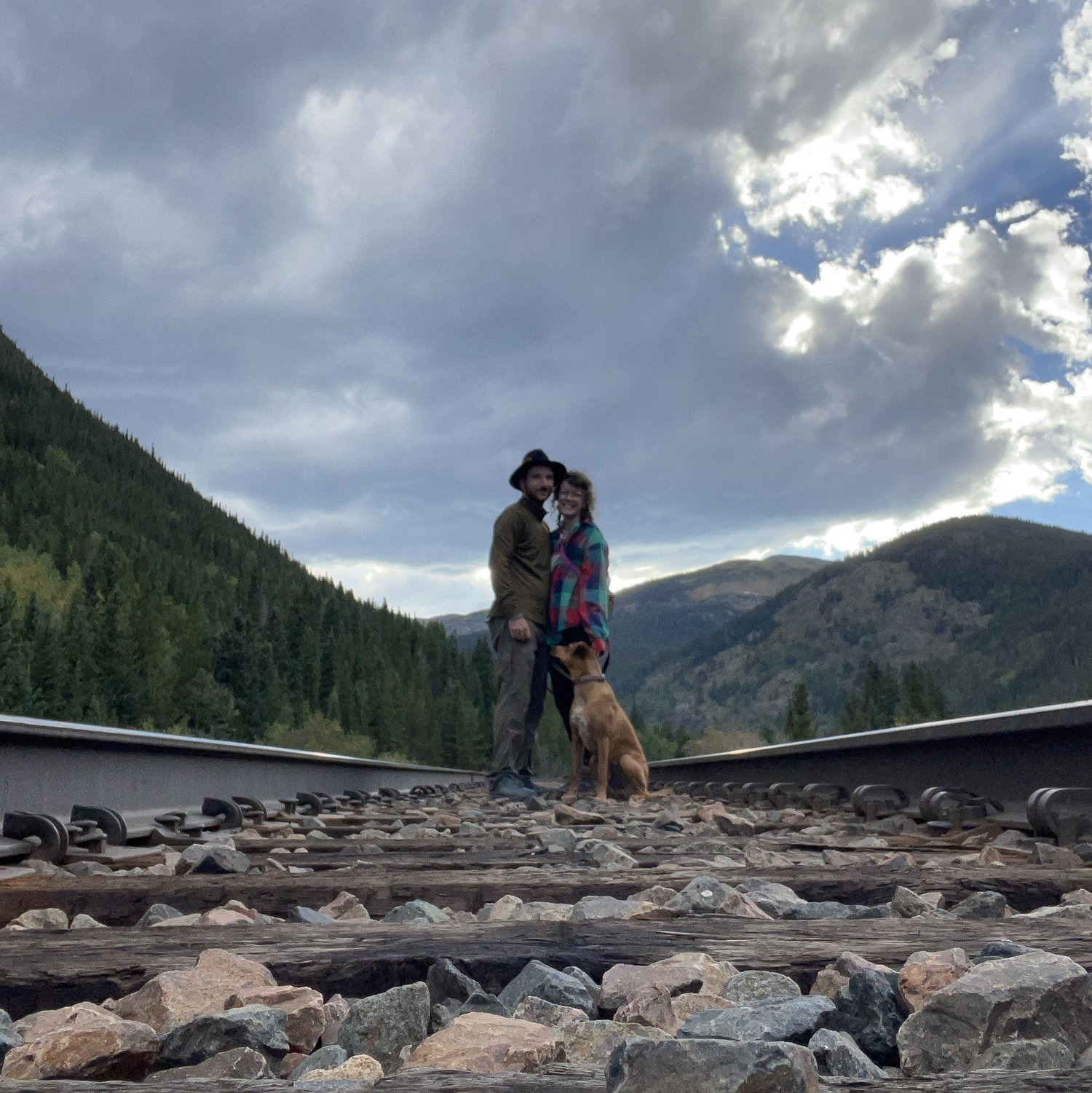 Train tracks in the mountains! Just a couple of things we love.