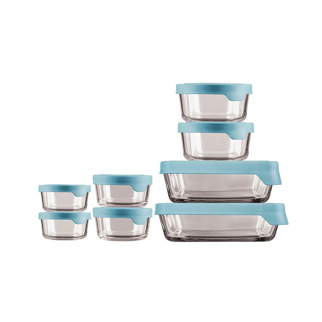 Anchor Hocking 16-Pc. Glass Round Food Storage Set
