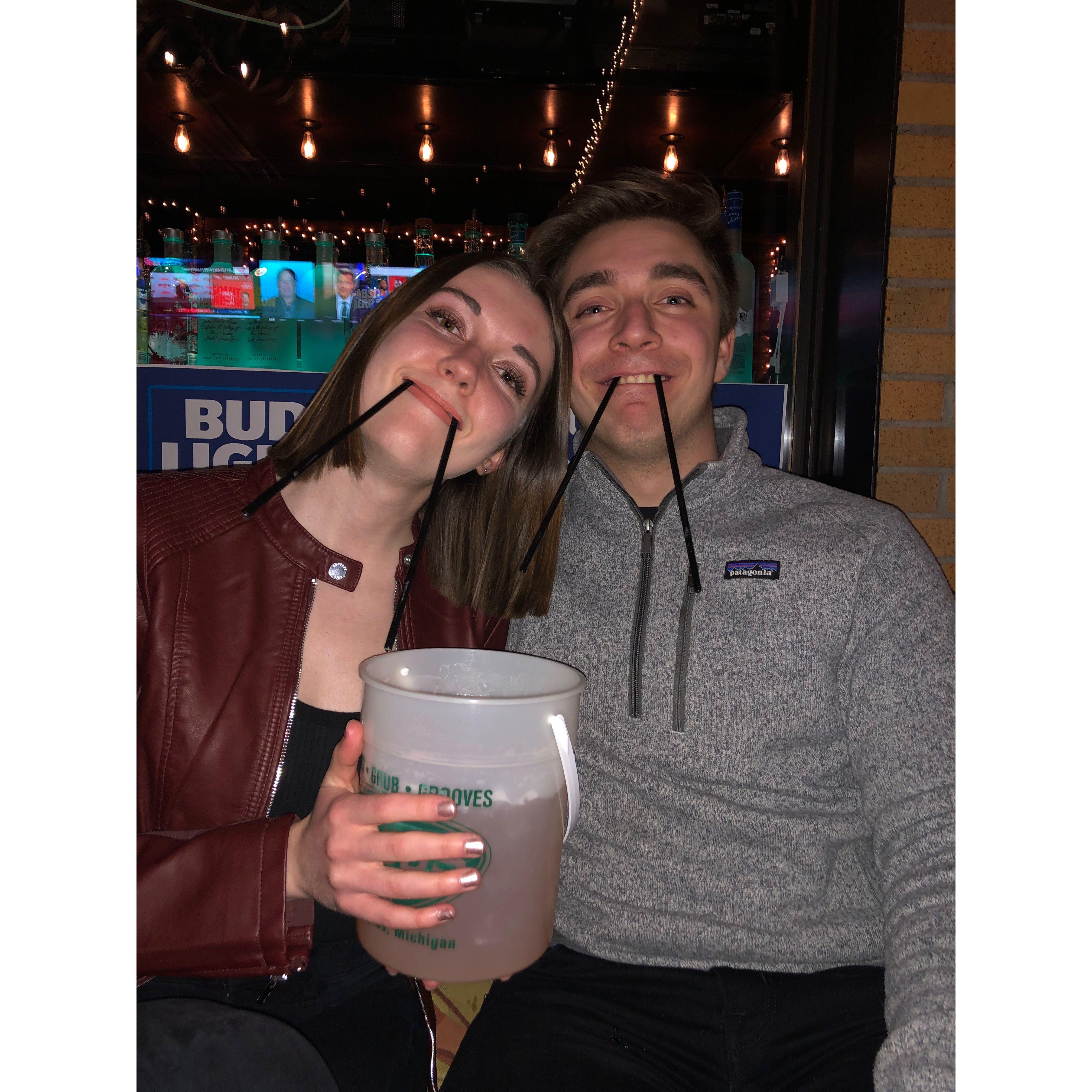 Definitely water in the bucket.