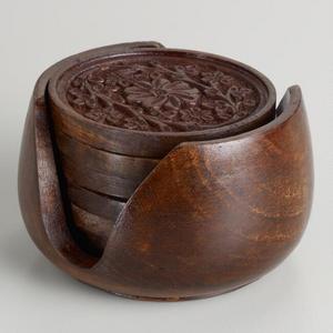 Carved Wood Coasters