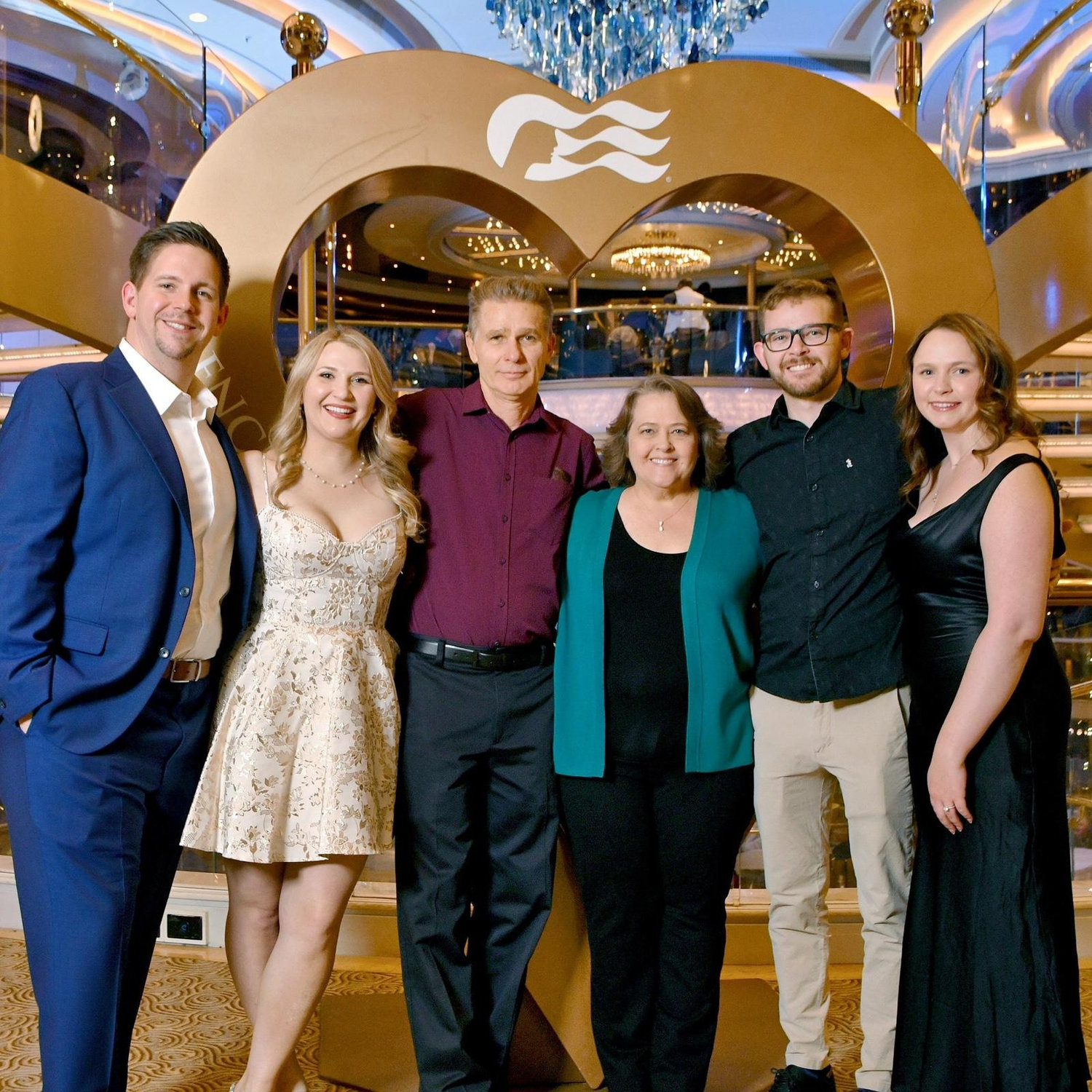 Part of Robert’s crew celebrating the engagement (missing Carolyn and Bill).
